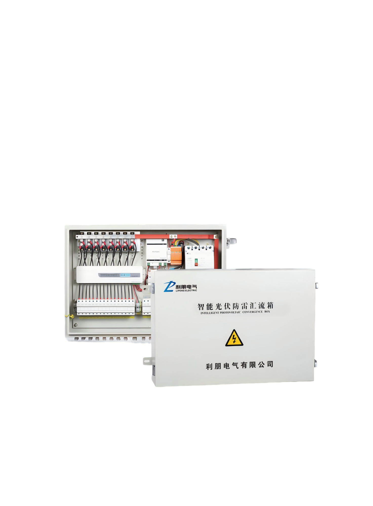 Intelligent photovoltaic lightning protection combiner box